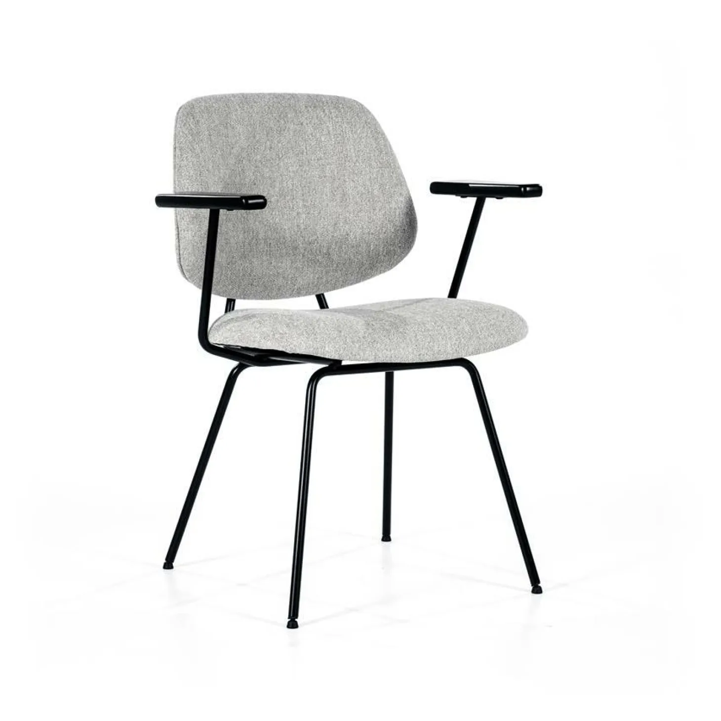 Stoel Lynn met armleuning - Grijs - Loft24.nl