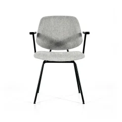 Stoel Lynn met armleuning - Grijs - Loft24.nl