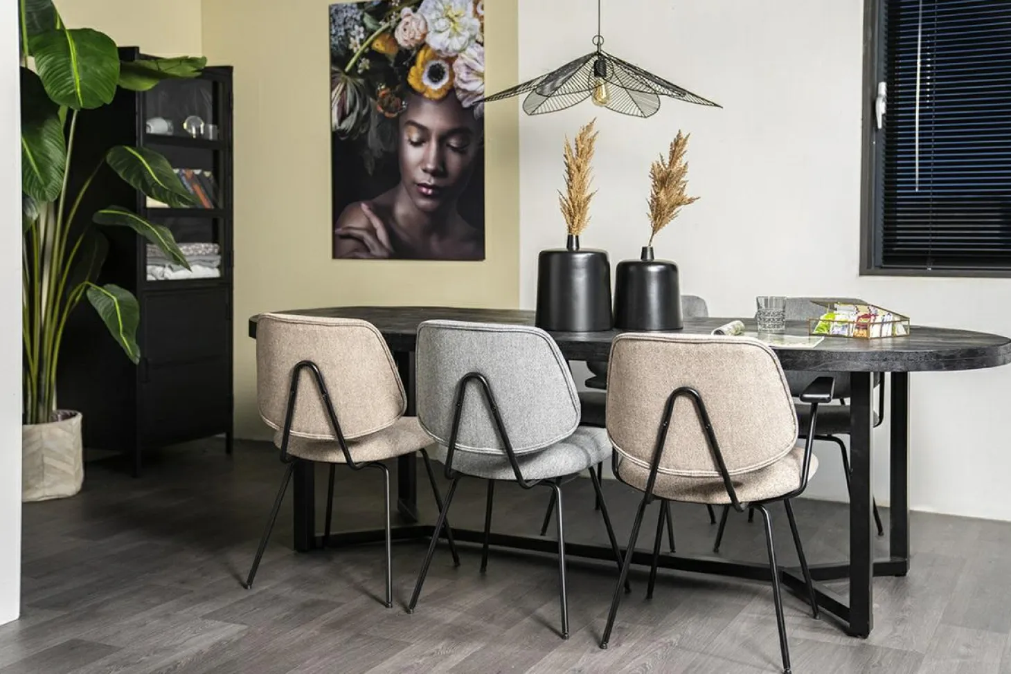 Stoel Lynn met armleuning - Grijs - Loft24.nl