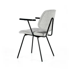 Stoel Lynn met armleuning - Grijs - Loft24.nl