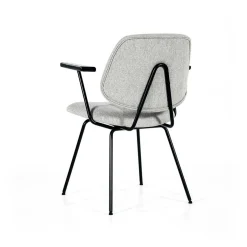 Stoel Lynn met armleuning - Grijs - Loft24.nl