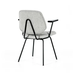 Stoel Lynn met armleuning - Grijs - Loft24.nl