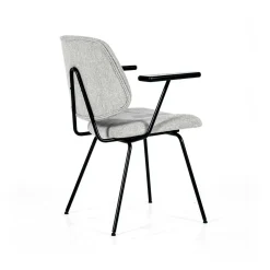 Stoel Lynn met armleuning - Grijs - Loft24.nl