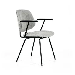 Stoel Lynn met armleuning - Grijs - Loft24.nl