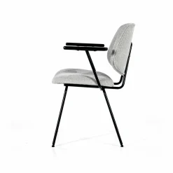 Stoel Lynn met armleuning - Grijs - Loft24.nl