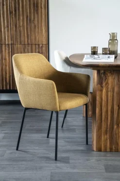 Stoel Paul - Mosterd Linea - Loft24.nl