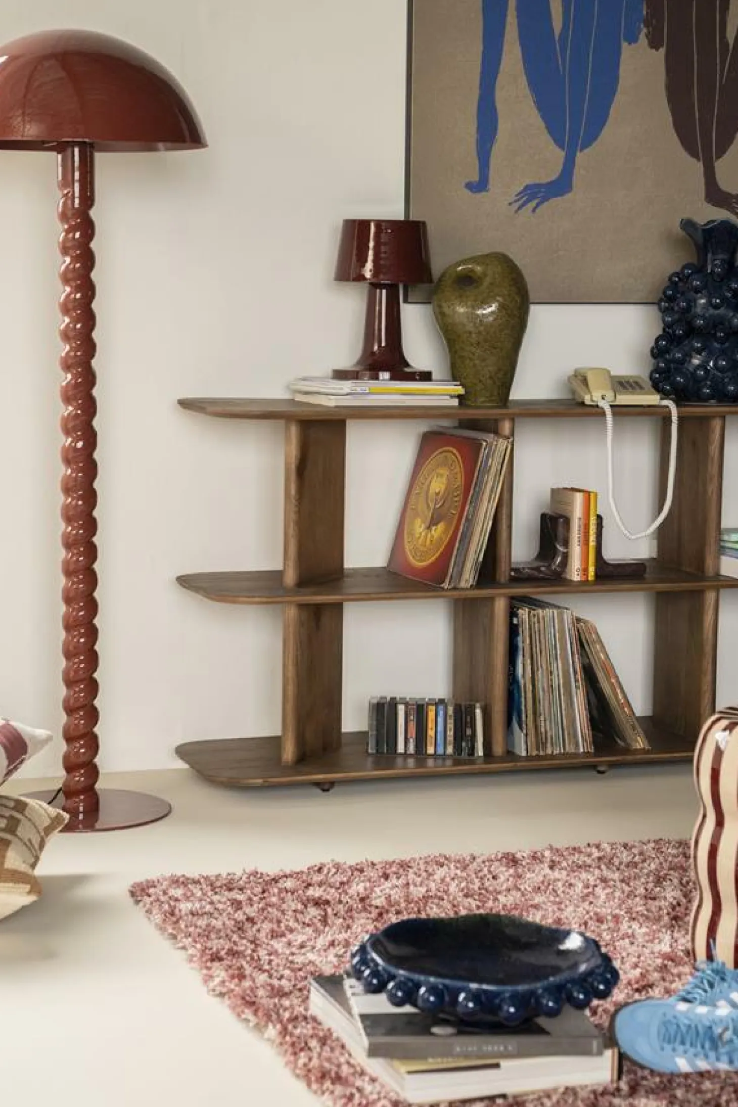 Tafellamp Alvo - Burgundy - Loft24.nl