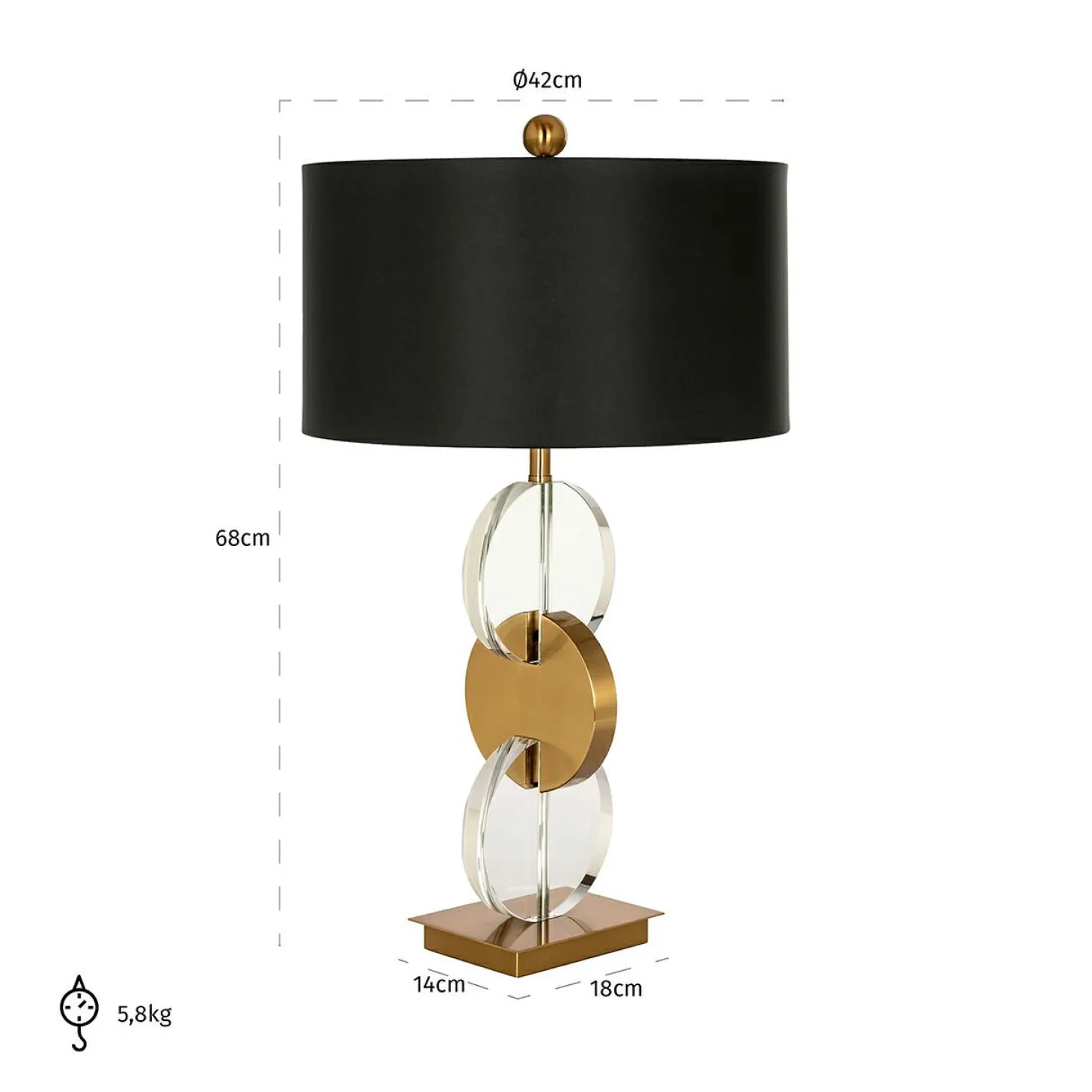 Tafellamp Esmé Marmer - Loft24.nl