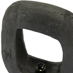 Tafellamp Gibs Hout 30cm hoog - Zwart - Loft24.nl