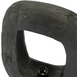 Tafellamp Gibs Hout 40cm hoog - Zwart - Loft24.nl