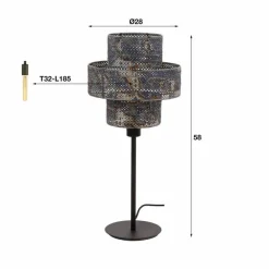 Tafellamp Juno - 58cm Hoog - Loft24.nl