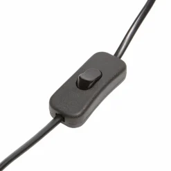 Tafellamp Macy Rattan kleur Zwart (excl. kap) - Loft24.nl