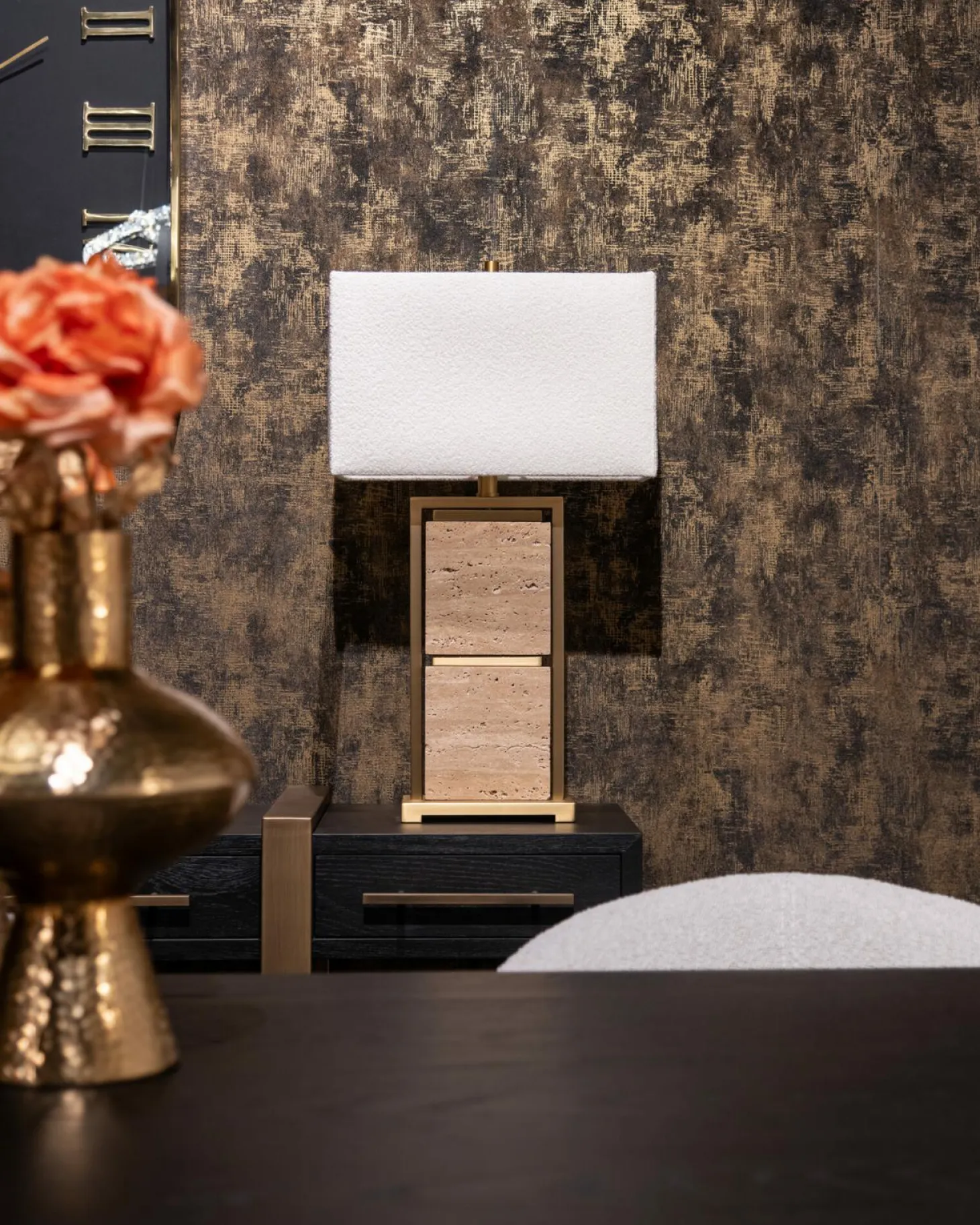 Tafellamp Meyra Marmer 72cm hoog - Loft24.nl