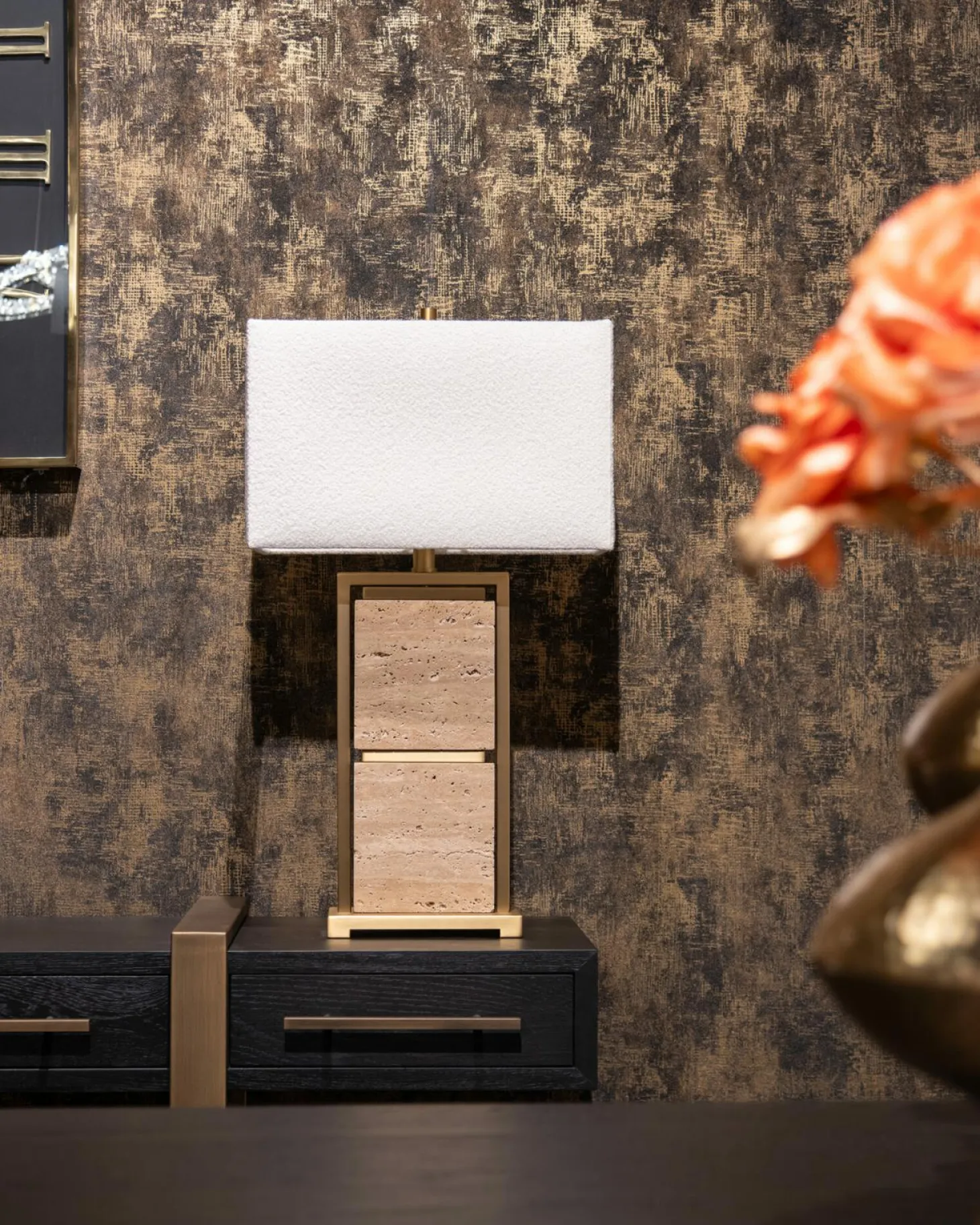 Tafellamp Meyra Marmer 72cm hoog - Loft24.nl