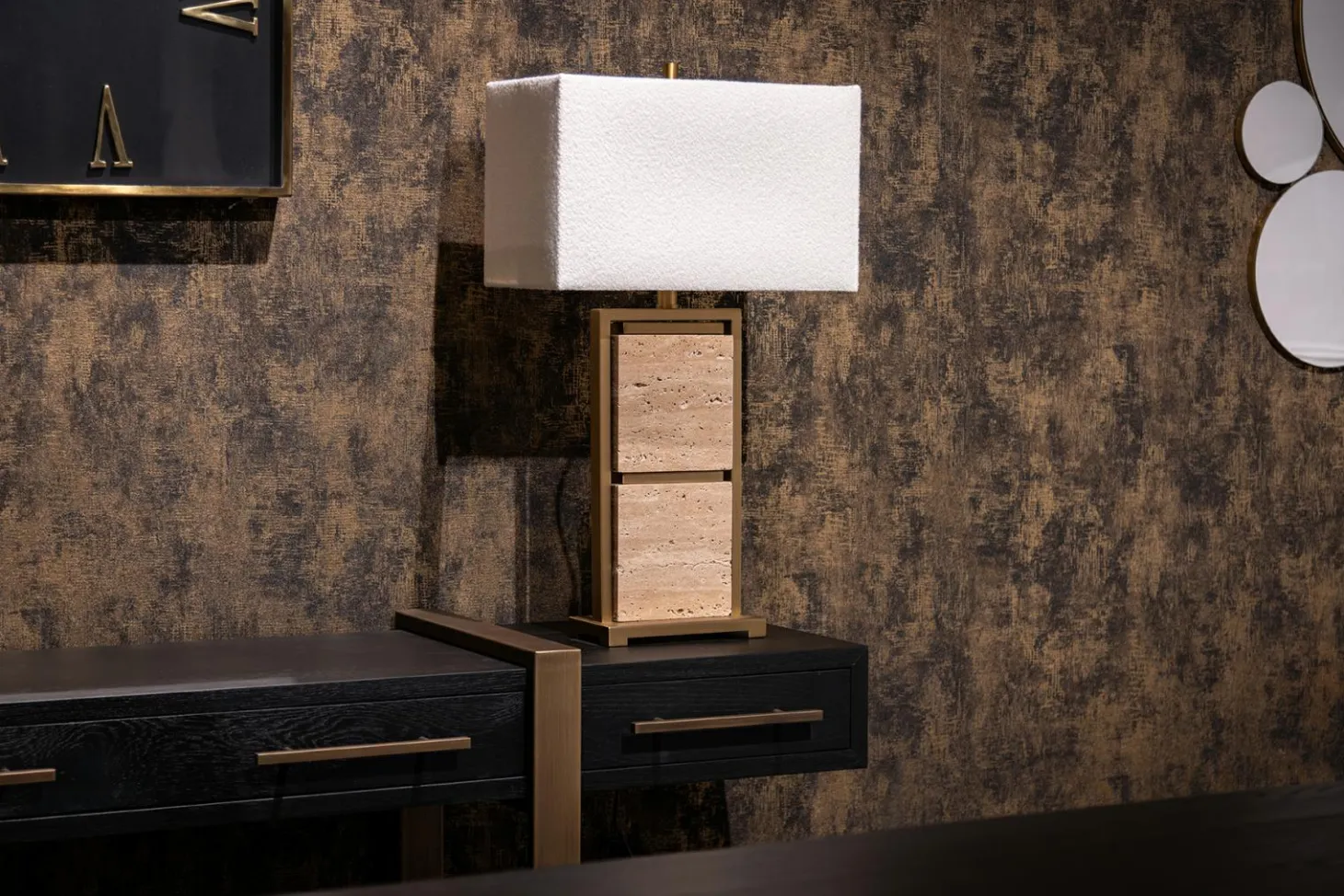 Tafellamp Meyra Marmer 72cm hoog - Loft24.nl