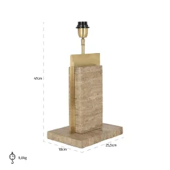 Tafellamp Mosa Marmer 47cm hoog - Loft24.nl