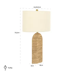 Tafellamp Nila Marmer en Bouclé - Loft24.nl