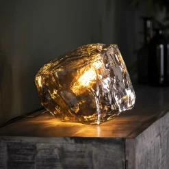 Tafellamp Rock 25cm Chromed Glass - Loft24.nl