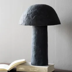 Tafellamp Sana Papier maché 45 cm - Grijs - Loft24.nl