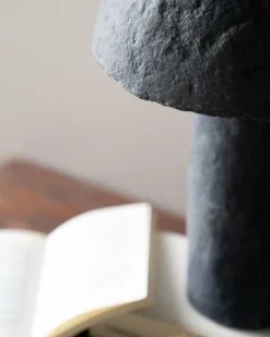Tafellamp Sana Papier maché 45 cm - Grijs - Loft24.nl