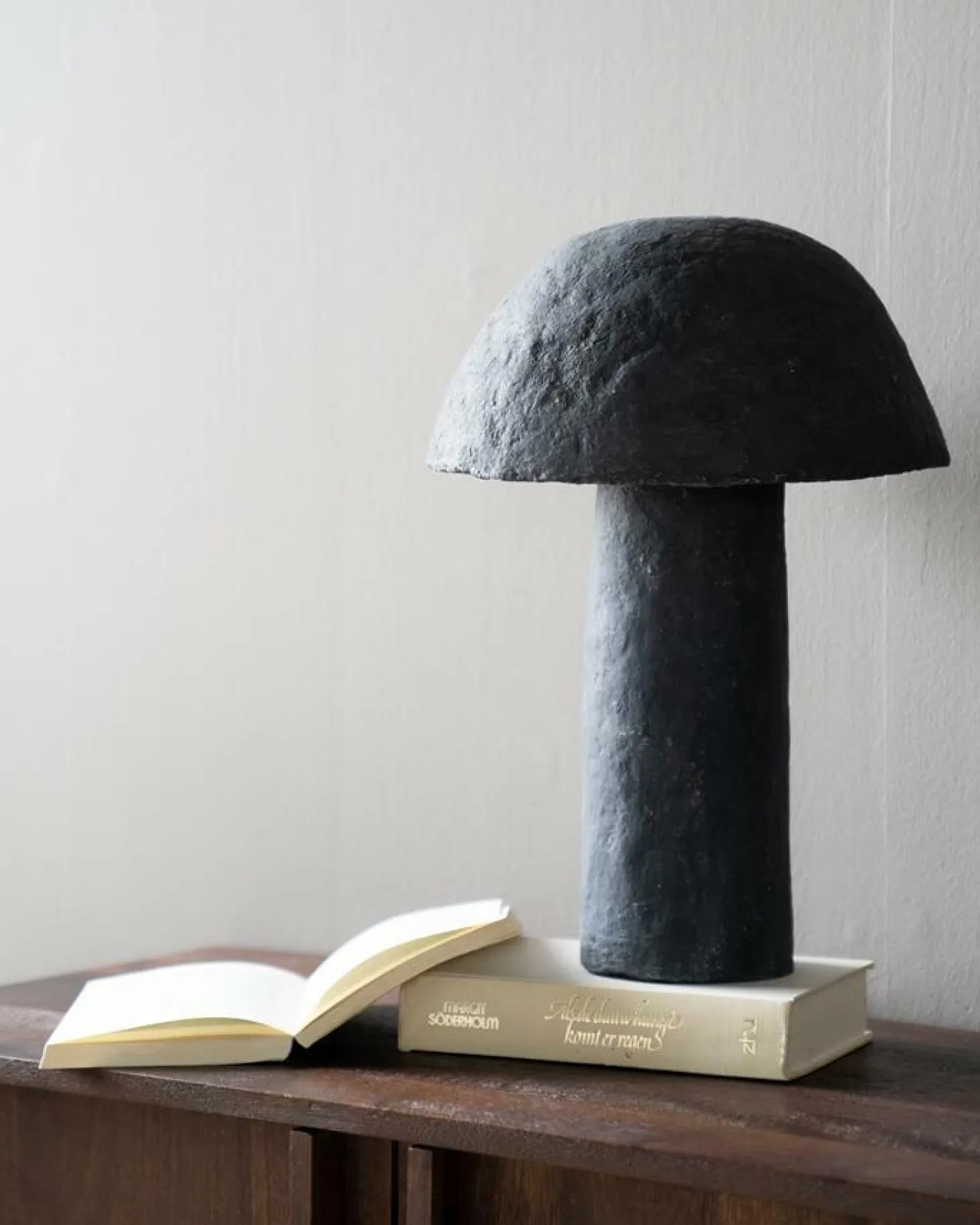 Tafellamp Sana Papier maché 45 cm - Grijs - Loft24.nl