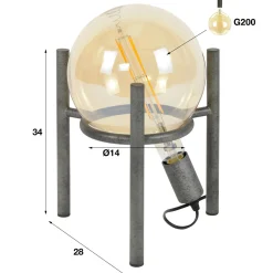 Tafellamp Saturn - 1 lamp - Loft24.nl