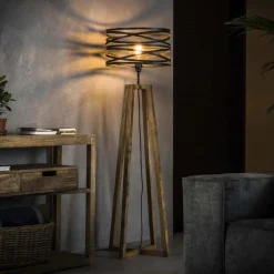 Tafellamp Twist Houten Kruis Frame - 1 lamp - Loft24.nl
