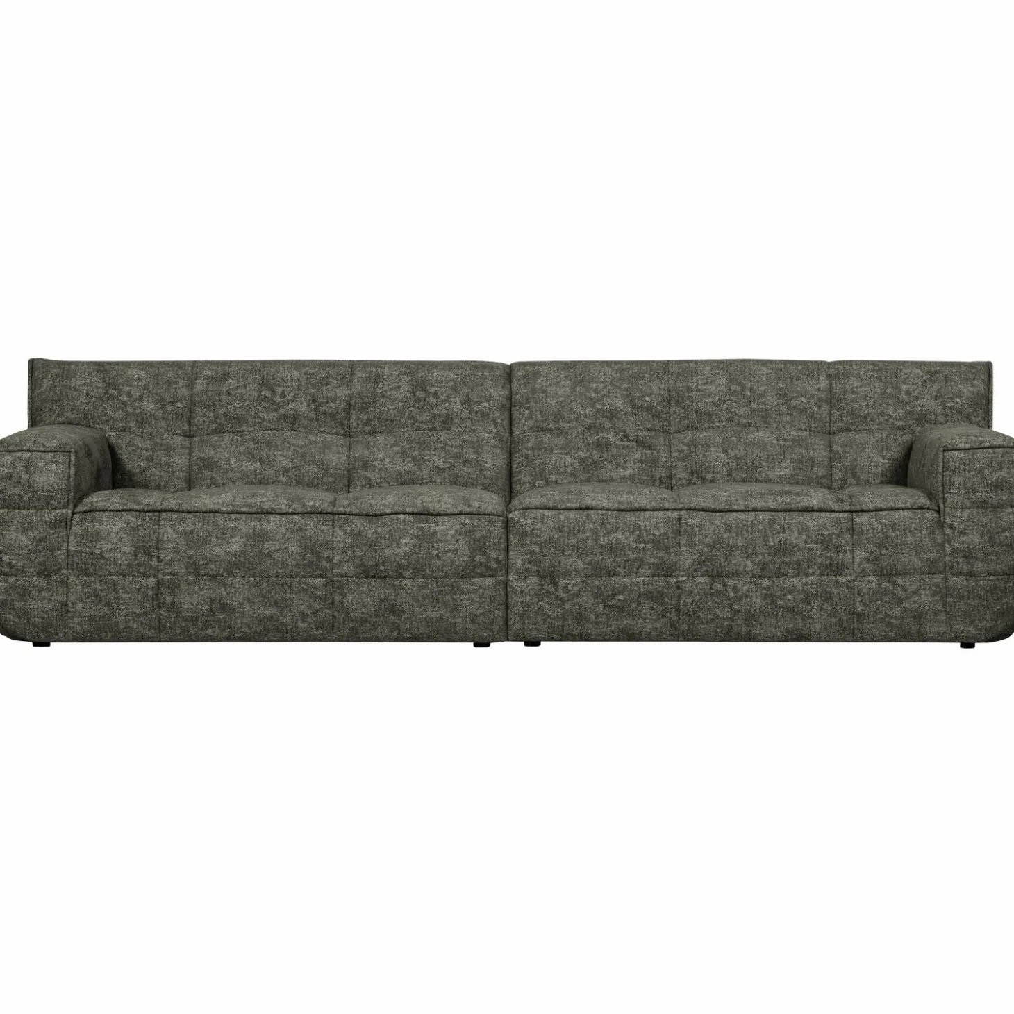 Timor 4-zits bank warm groen melange - Loft24.nl