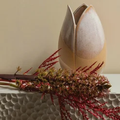 Toulipa tulpvormige vaas keramiek naturel - Loft24.nl