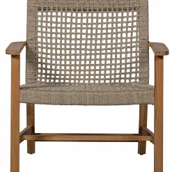 Tuin Fauteuil Copper Teakhout en Wicker - Loft24.nl
