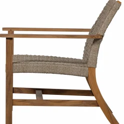 Tuin Fauteuil Copper Teakhout en Wicker - Loft24.nl