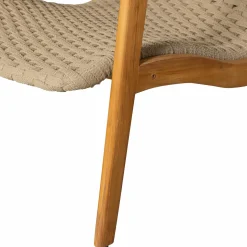 Tuin Fauteuil Stony Teakhout en Touw - Loft24.nl