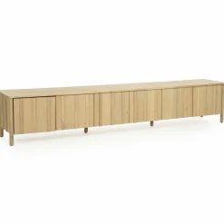 TV meubel Jake Eikenhout 264 cm - naturel - Loft24.nl