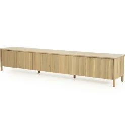 TV meubel Jake Eikenhout 264 cm - naturel - Loft24.nl