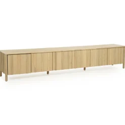 TV meubel Jake Eikenhout 264 cm - naturel - Loft24.nl