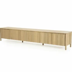 TV meubel Jake Eikenhout 264 cm - naturel - Loft24.nl