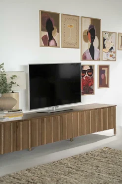 TV meubel Jake Eikenhout 264 cm - bruin - Loft24.nl