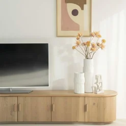 TV meubel Josh Eikenhout 240 cm - naturel - Loft24.nl