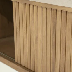 TV meubel Milo Eikenhout 180 cm - bruin - Loft24.nl