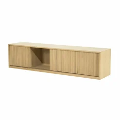 TV meubel Milo Eikenhout 180 cm - naturel - Loft24.nl
