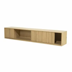 TV meubel Milo Eikenhout 240 cm - naturel - Loft24.nl