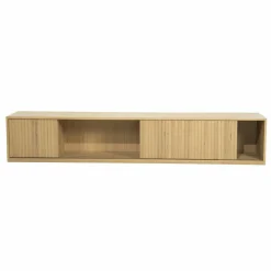 TV meubel Milo Eikenhout 240 cm - naturel - Loft24.nl