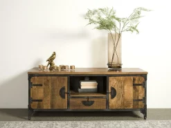 TV-meubel Basto 150 cm Mangohout - Loft24.nl