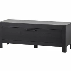 TV-meubel Bonk Grenen 120cm - Zwart - Loft24.nl