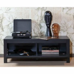 TV-meubel Bonk Grenen 120cm - Zwart - Loft24.nl