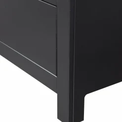 TV-meubel Bonk Grenen 120cm - Zwart - Loft24.nl