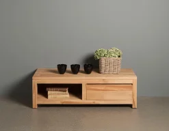 TV-meubel Corona Teak met 1 lade 120 cm - Loft24.nl