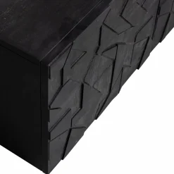 TV-meubel Counter Mangohout 160cm - zwart - Loft24.nl