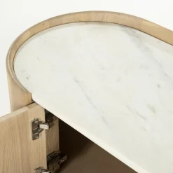 TV-meubel Don Marmer en eikenhout 240 cm - Loft24.nl