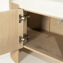 TV-meubel Don Marmer en eikenhout 240 cm - Loft24.nl